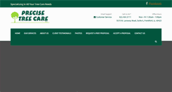 Desktop Screenshot of precisetreecare.com