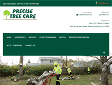 Tablet Screenshot of precisetreecare.com
